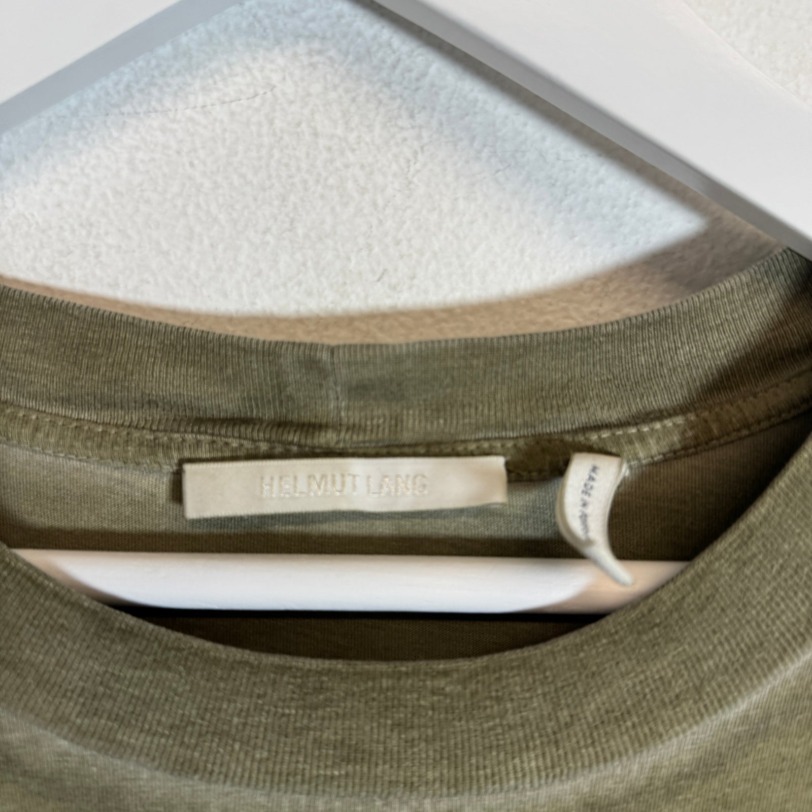 Helmut Lang Green Circle Logo T-Shirt Size M