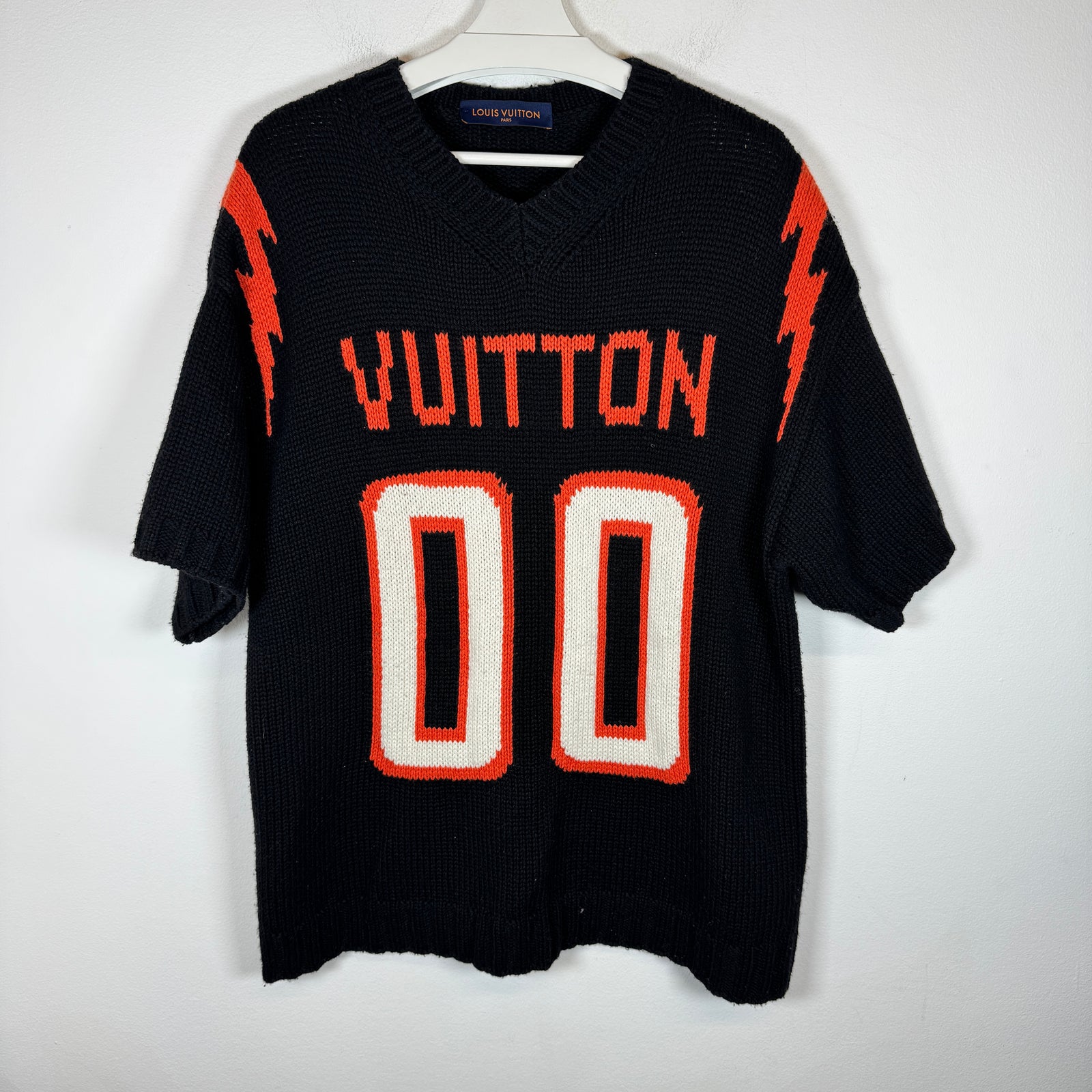 Louis Vuitton Intarsia Knit Football Shirt Size XL