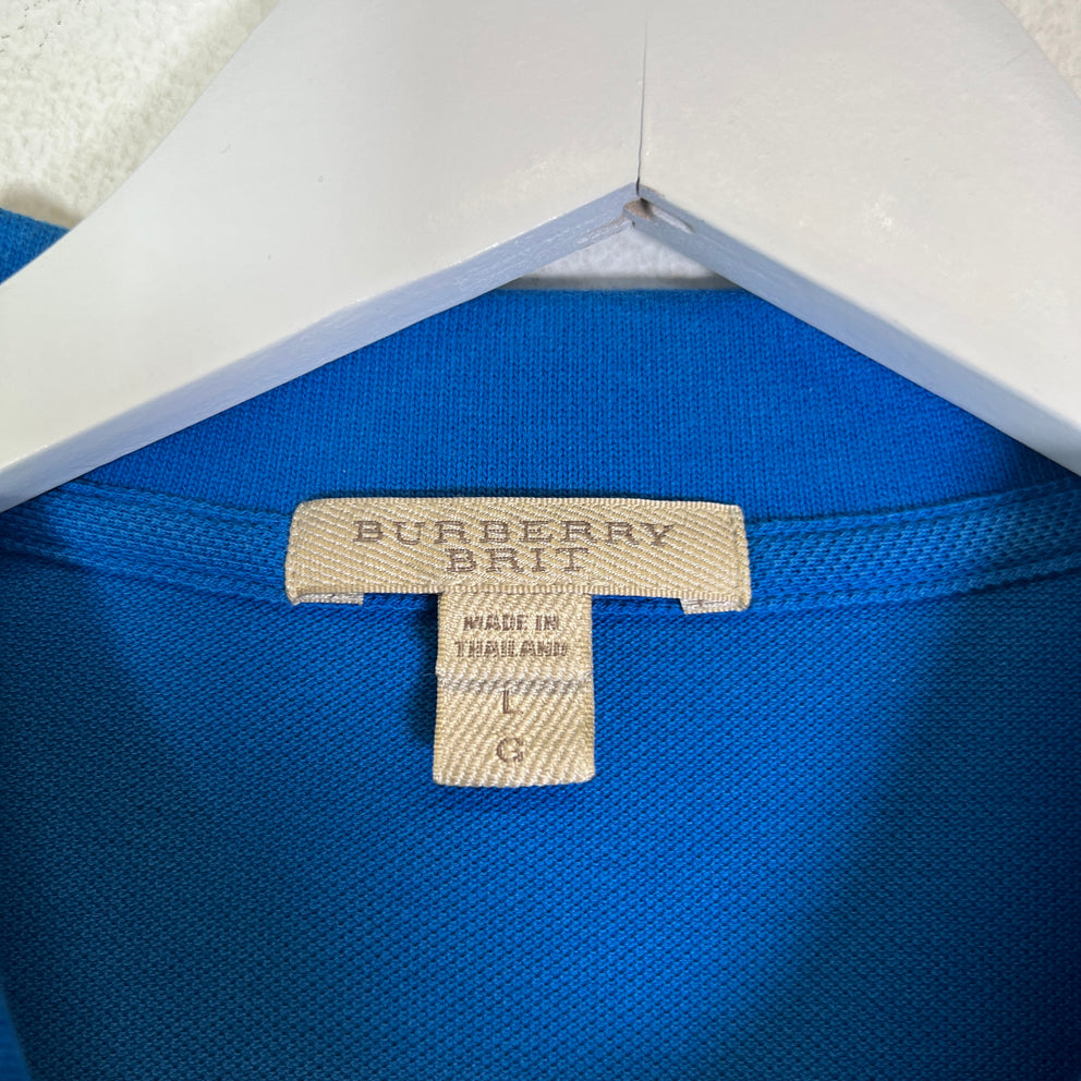 Burberry Brit Blue Check Polo Shirt