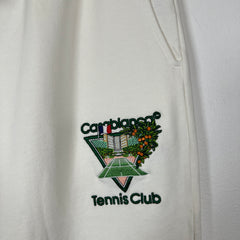 Casablanca White Tennis Club Sweatpants Size L