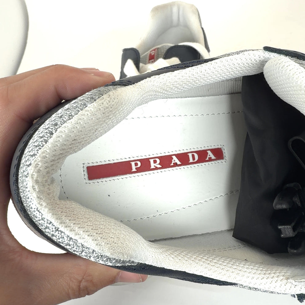 Prada Leather America Cup Lowtop Sneakers