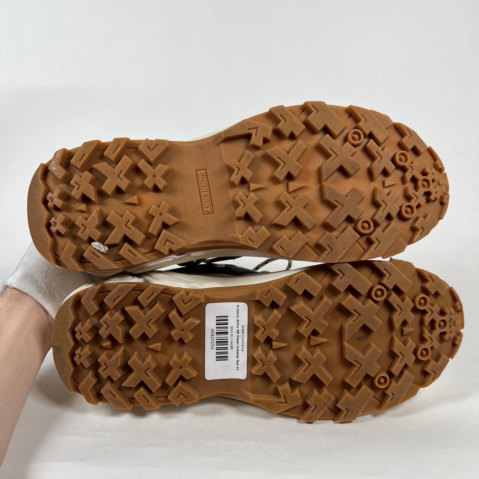 Burberry Arthur Mil Green Sneaker Size 43