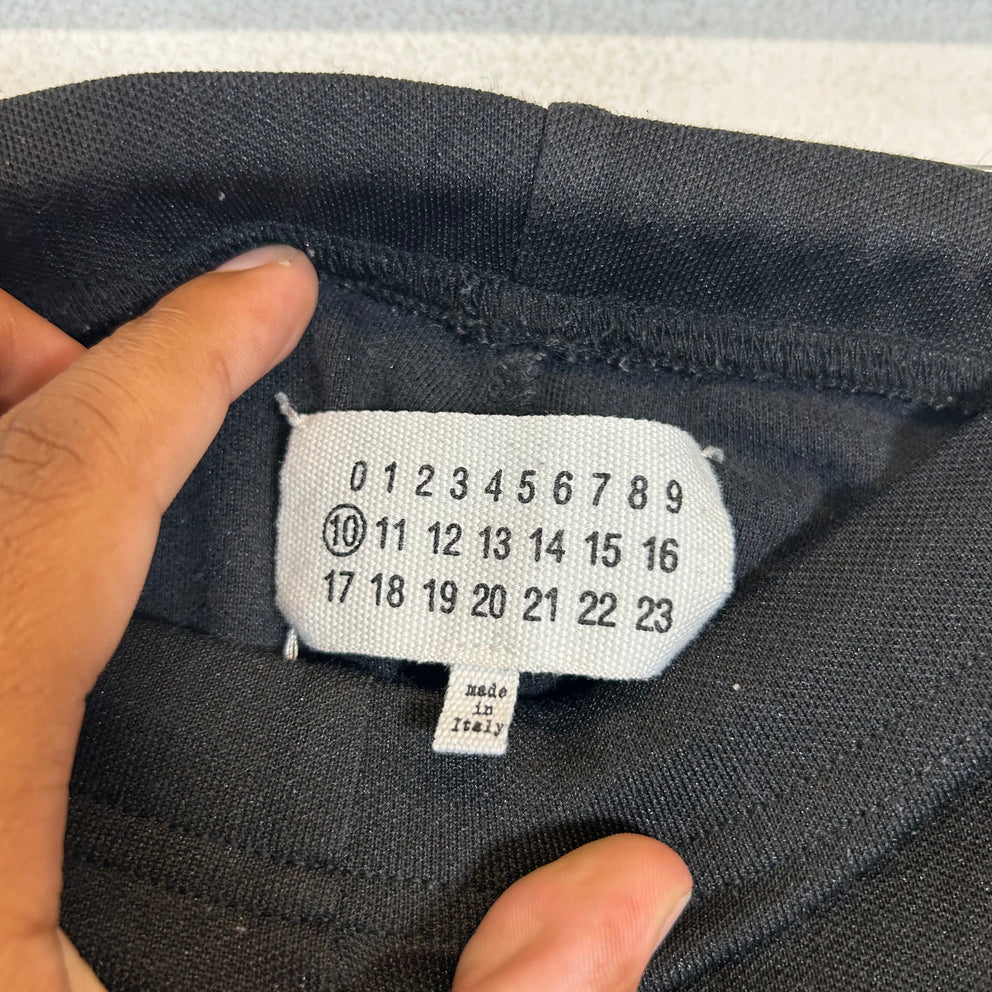 Maison Margiela Black Double Zipper Track Pants Size 52