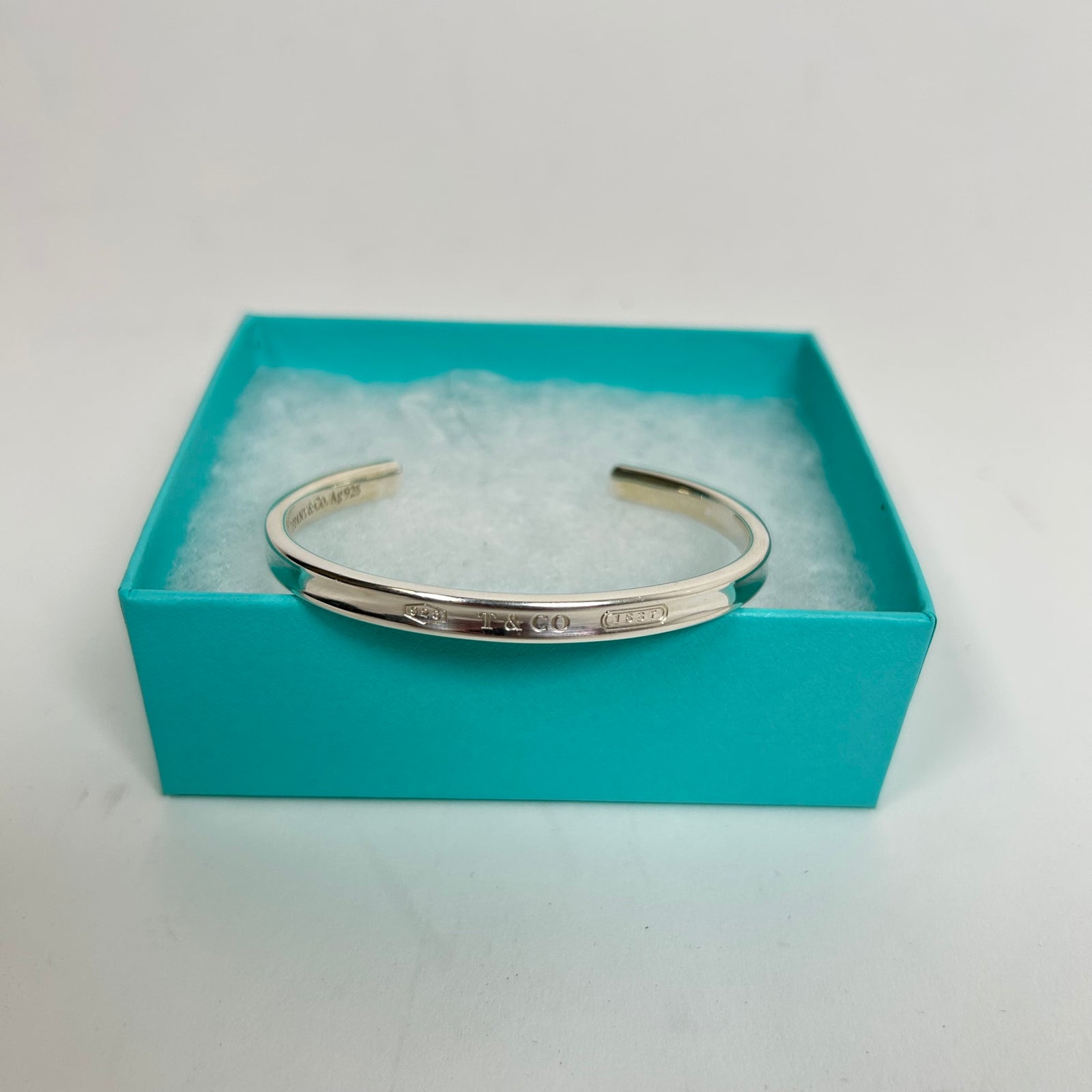 Tiffany Silver Logo Cuff Bracelet