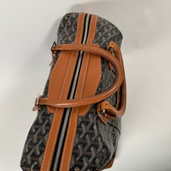 Goyard Black & Tan Goyardine Boeing 30