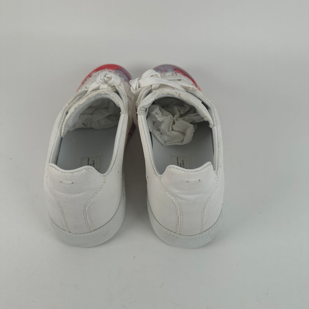 Maison Margiela Canvas White Paint Splatter Size 45