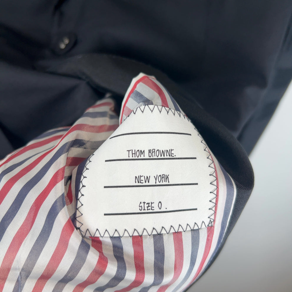 Thom Browne Black 4-Bar Blazer