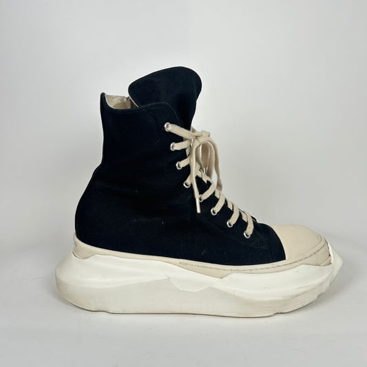 Rick Owens Black/Milk High-Top Abstract Ramones Size 43.5