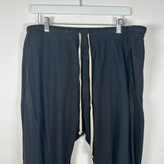 Rick Owens DRKSHDW Black Thin Drop Crotch Sweats Size XXL