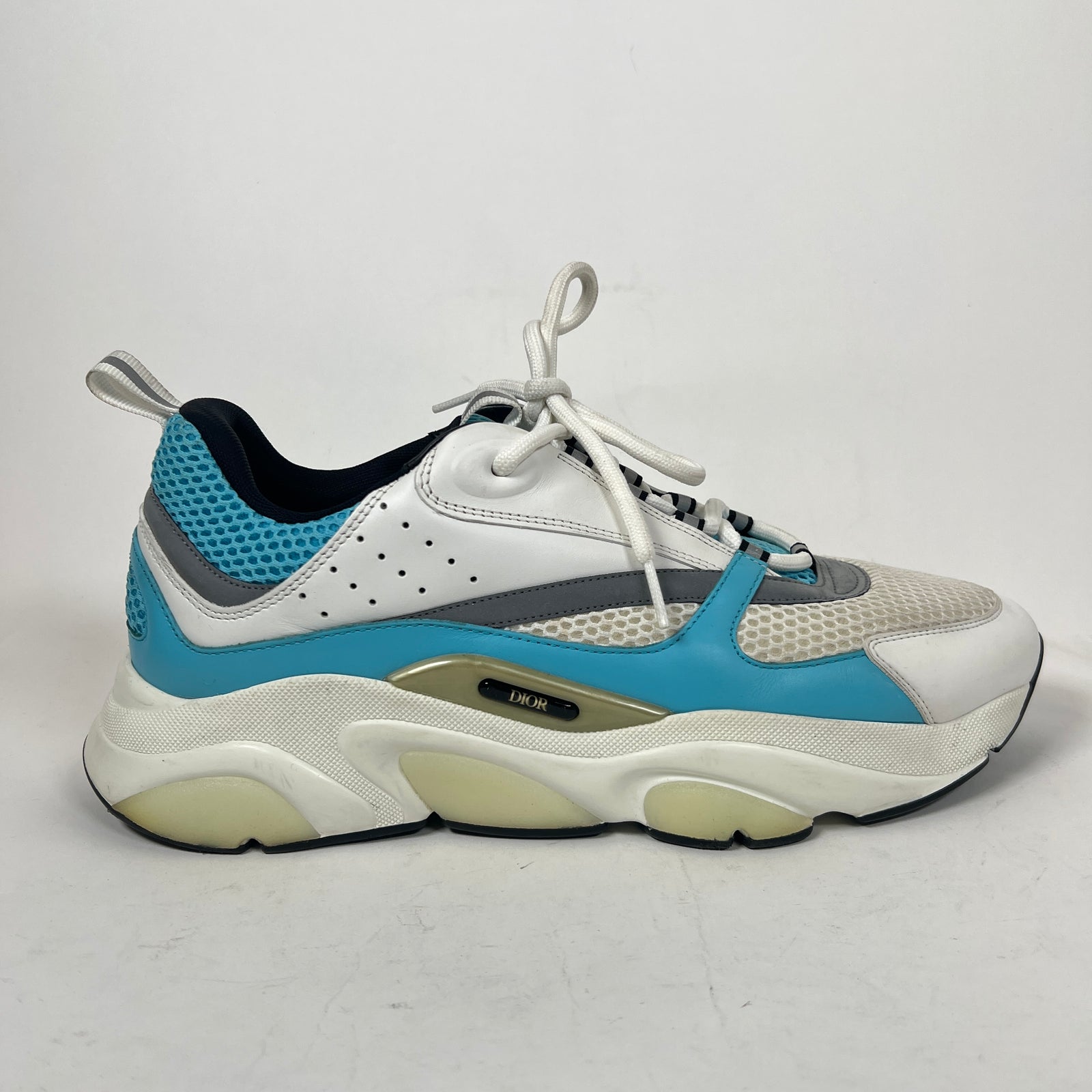 Dior B22 White/Light Blue Sneaker Size 45