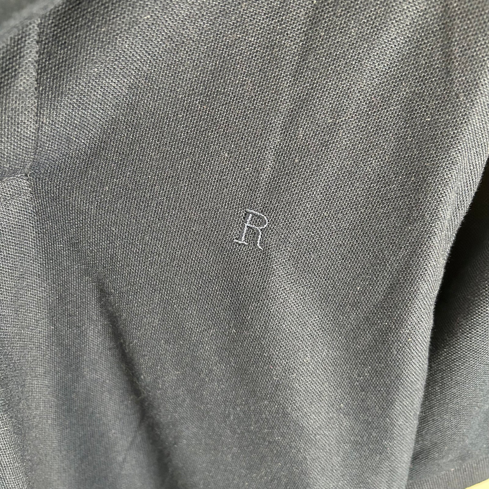 Robert Cavalli Navy 'R' Polo Shirt Size S
