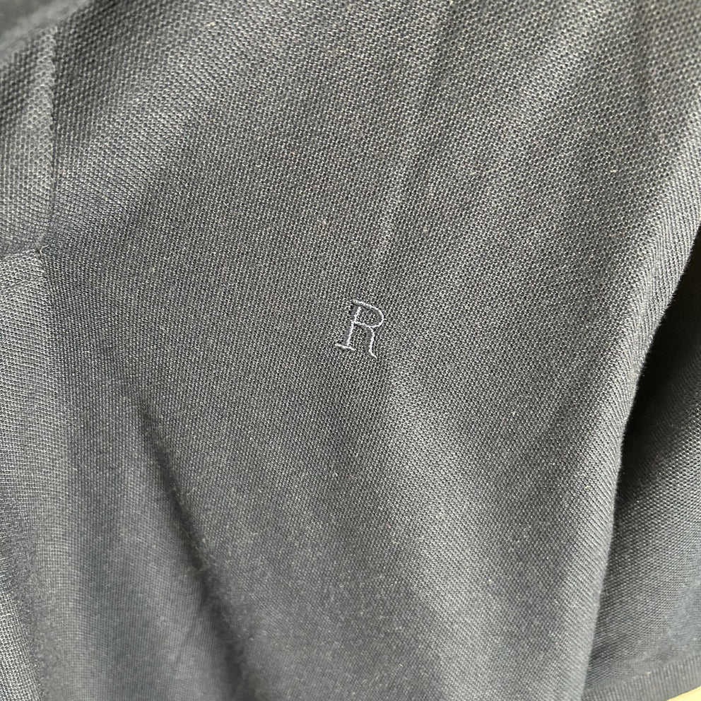 Robert Cavalli Navy 'R' Polo Shirt Size S