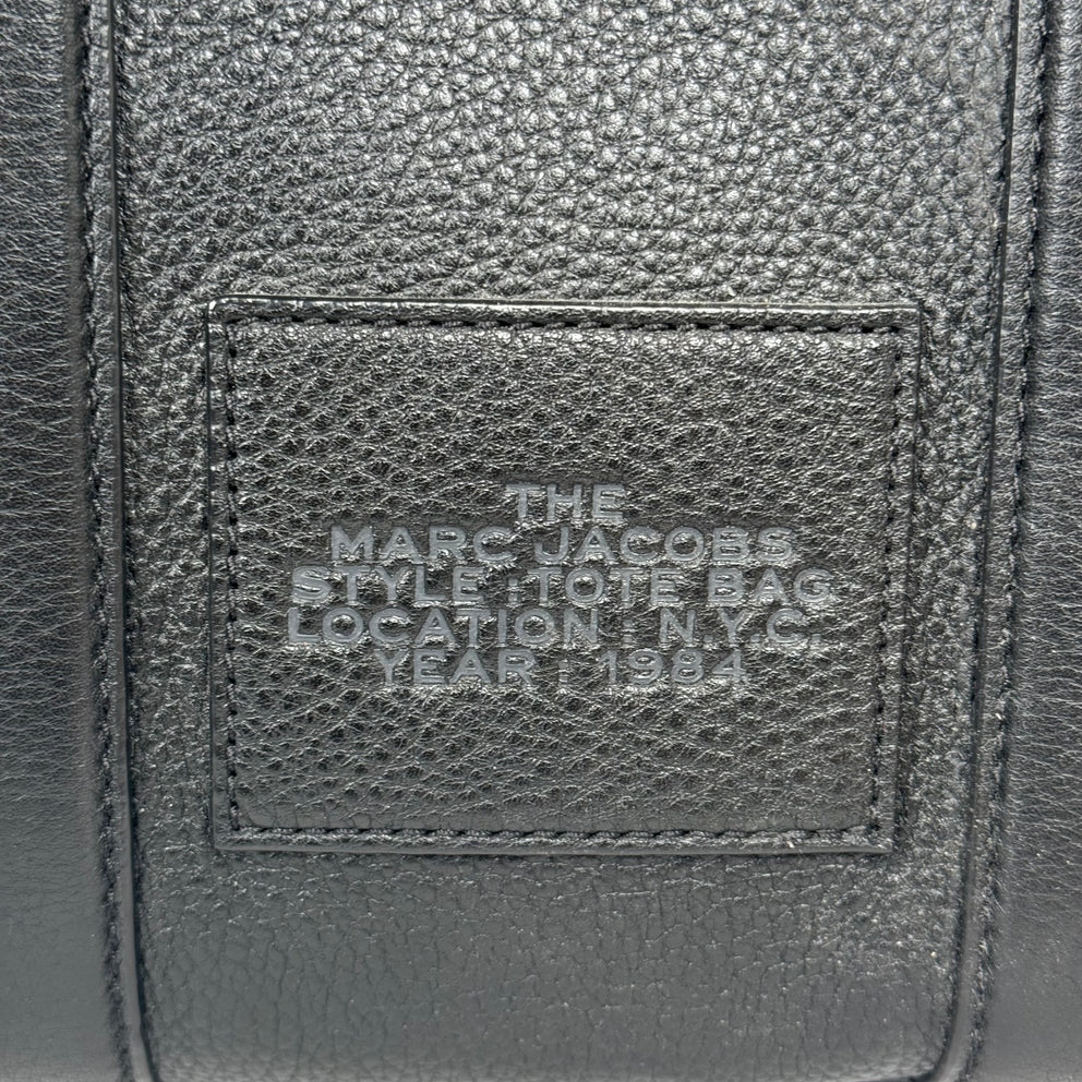 Marc Jacobs Black Leather Small Tote Bag