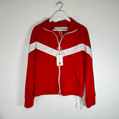 Off-White Red Woman Embroidered Track Jacket Size L
