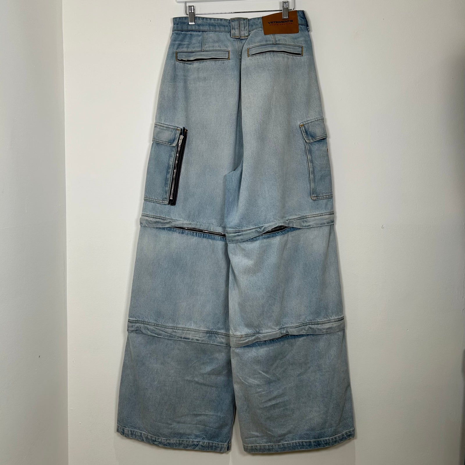 Vetements Lightwash Convertible Jeans Size 29