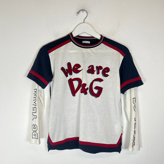 Dolce & Gabbana 'We Are D&G' Double Layered Longsleeve Size XS