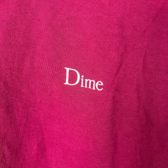 Dime Fuschia Logo T-Shirt Size M