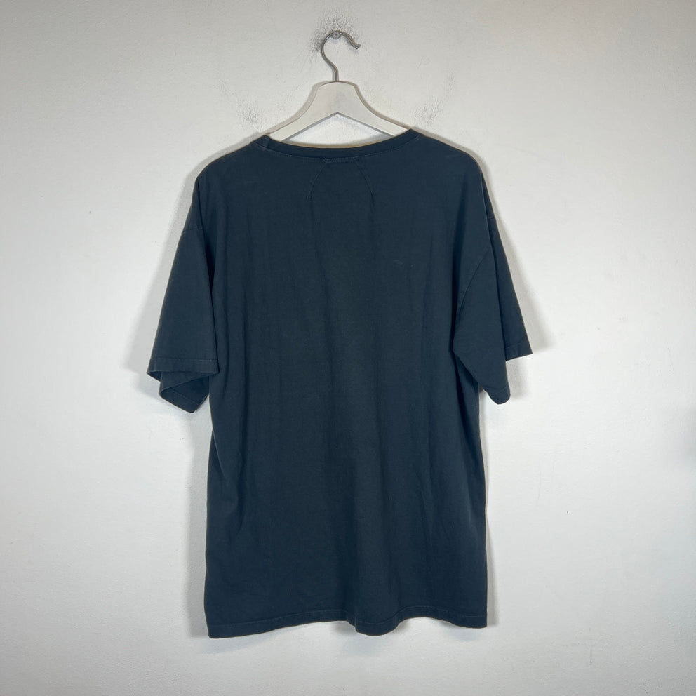 Rhude Black/Red Vertical Logo T-Shirt Size L