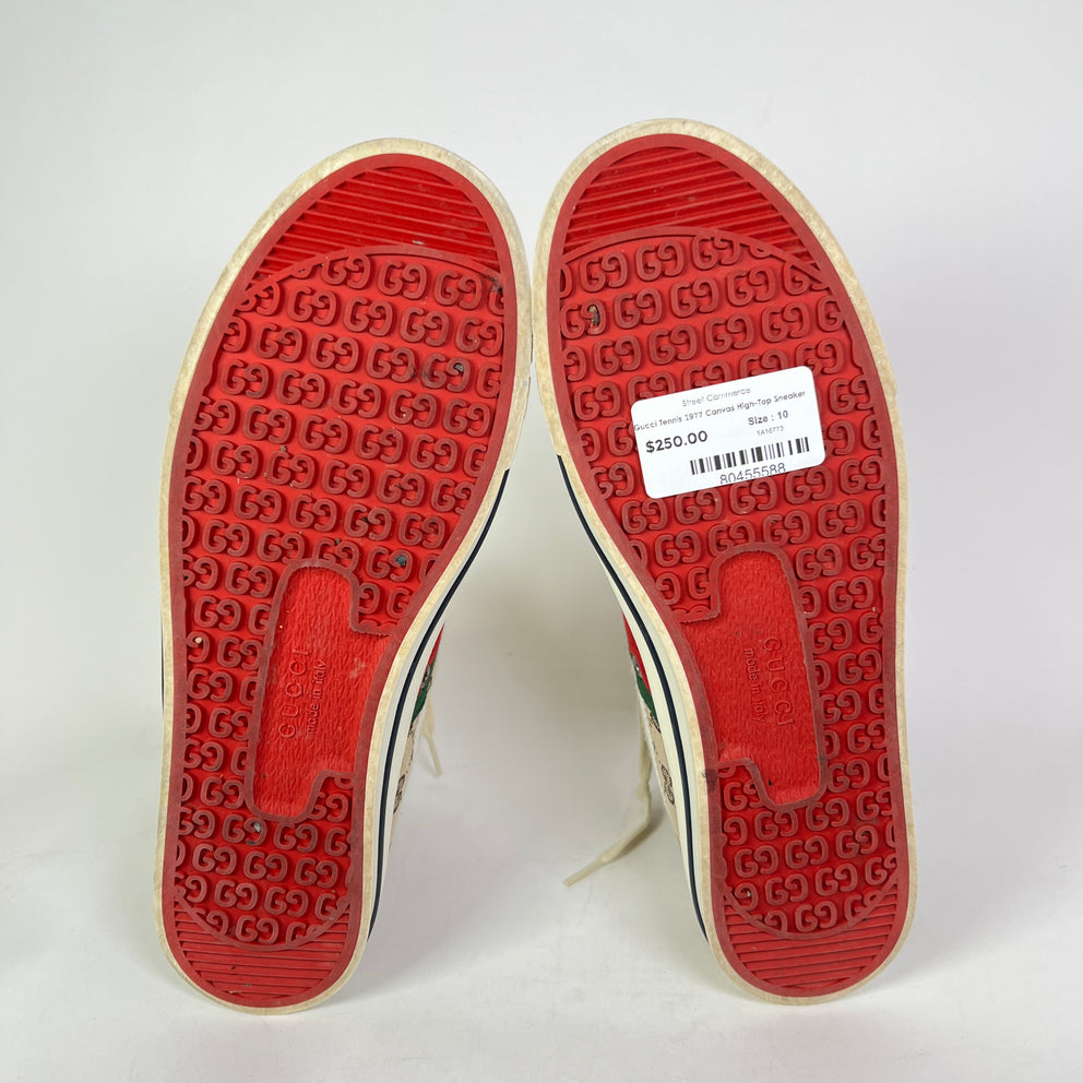Gucci Tennis 1977 Canvas High-Top Sneaker