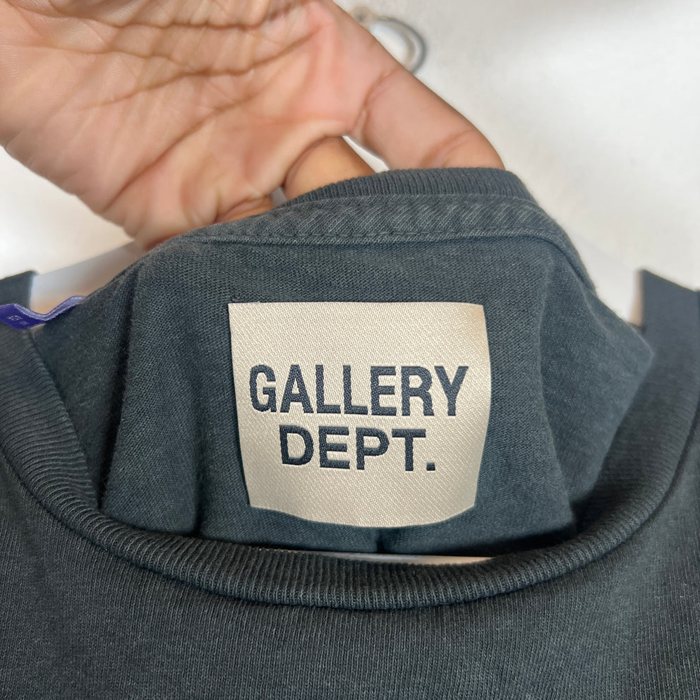 Gallery Dept Black Distressed ATK T-Shirt Size L