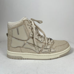 Amiri Beige Glitter Skel Hi-Top Sneaker Size 42