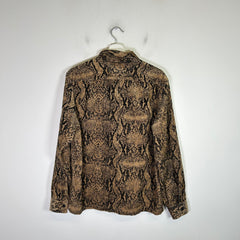 Supreme FW20 Snakeskin Corduroy Zip-Up Jacket