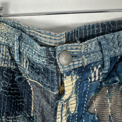 Kapital Boro Denim Shorts Size 34