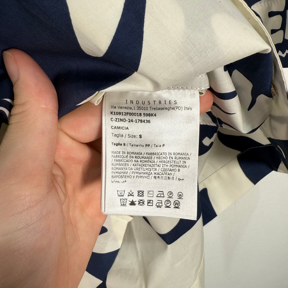 Moncler Shark Nylon Camp Shirt Size S