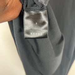 Rhude Black/Red Vertical Logo T-Shirt Size L