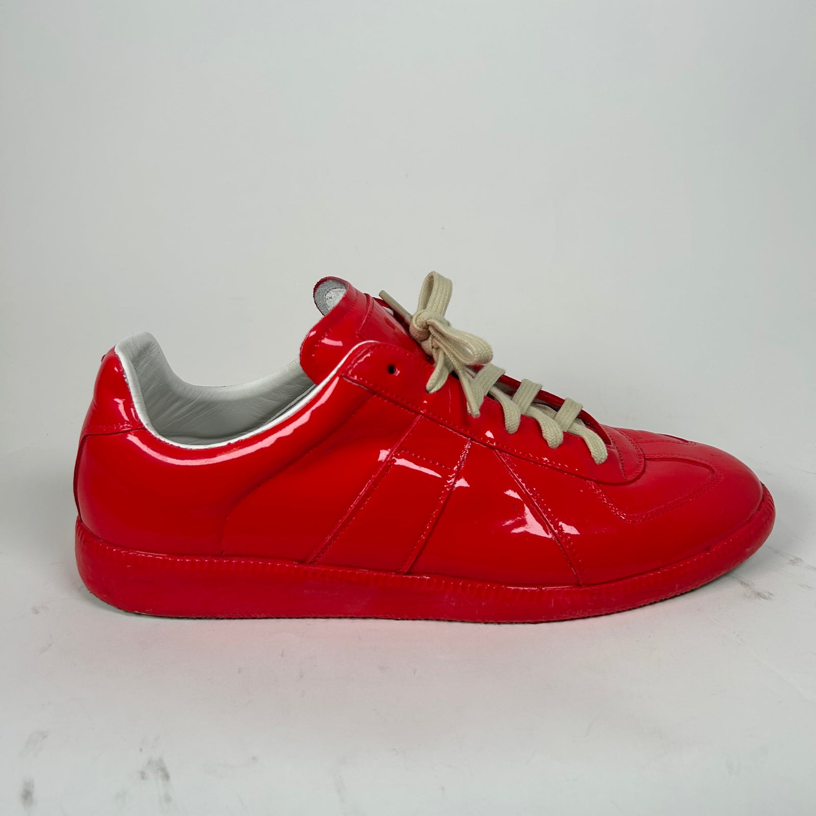 Maison Margiela Red Patent Leather Gats Size 45