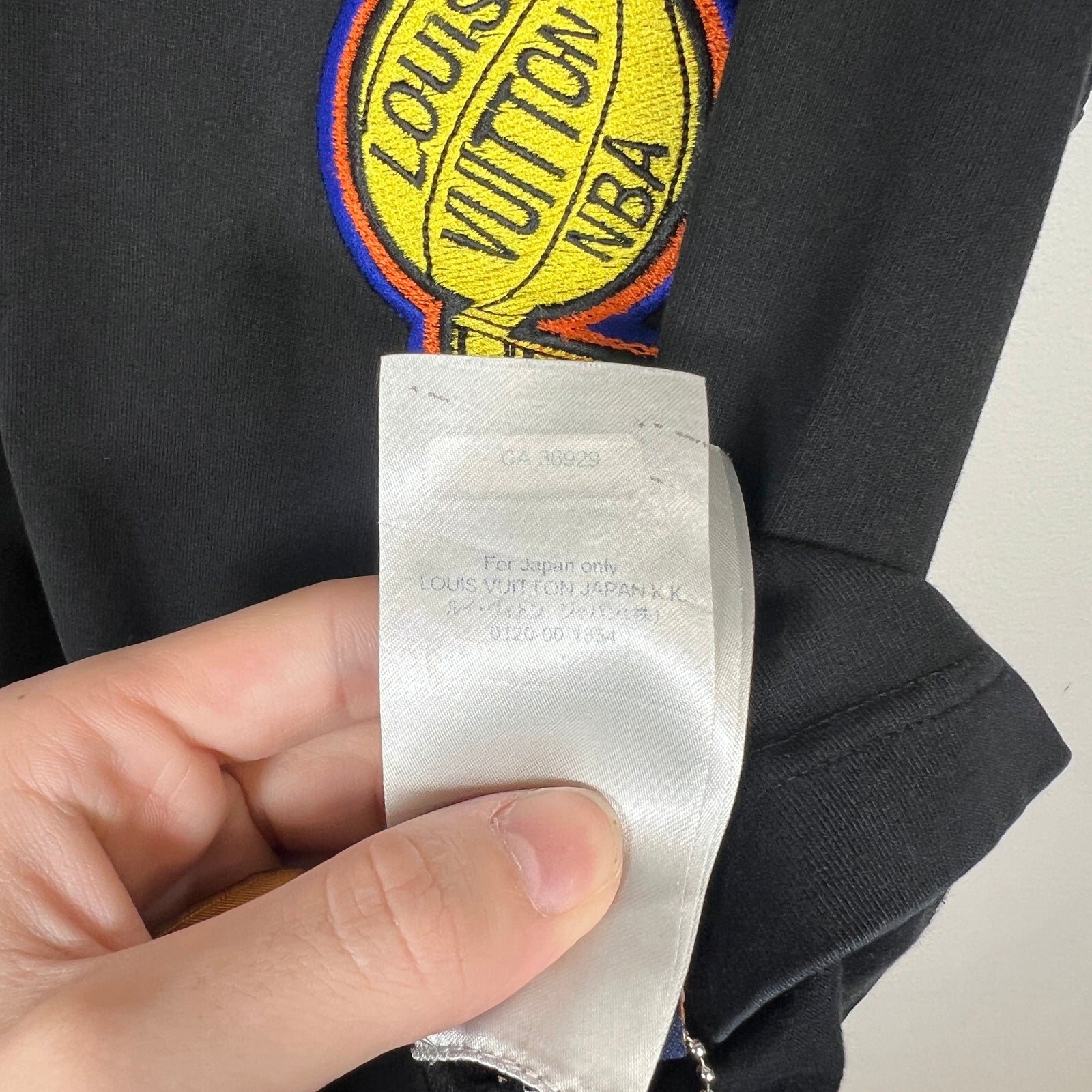 Louis Vuitton x NBA Black Trophy Tee Sz S