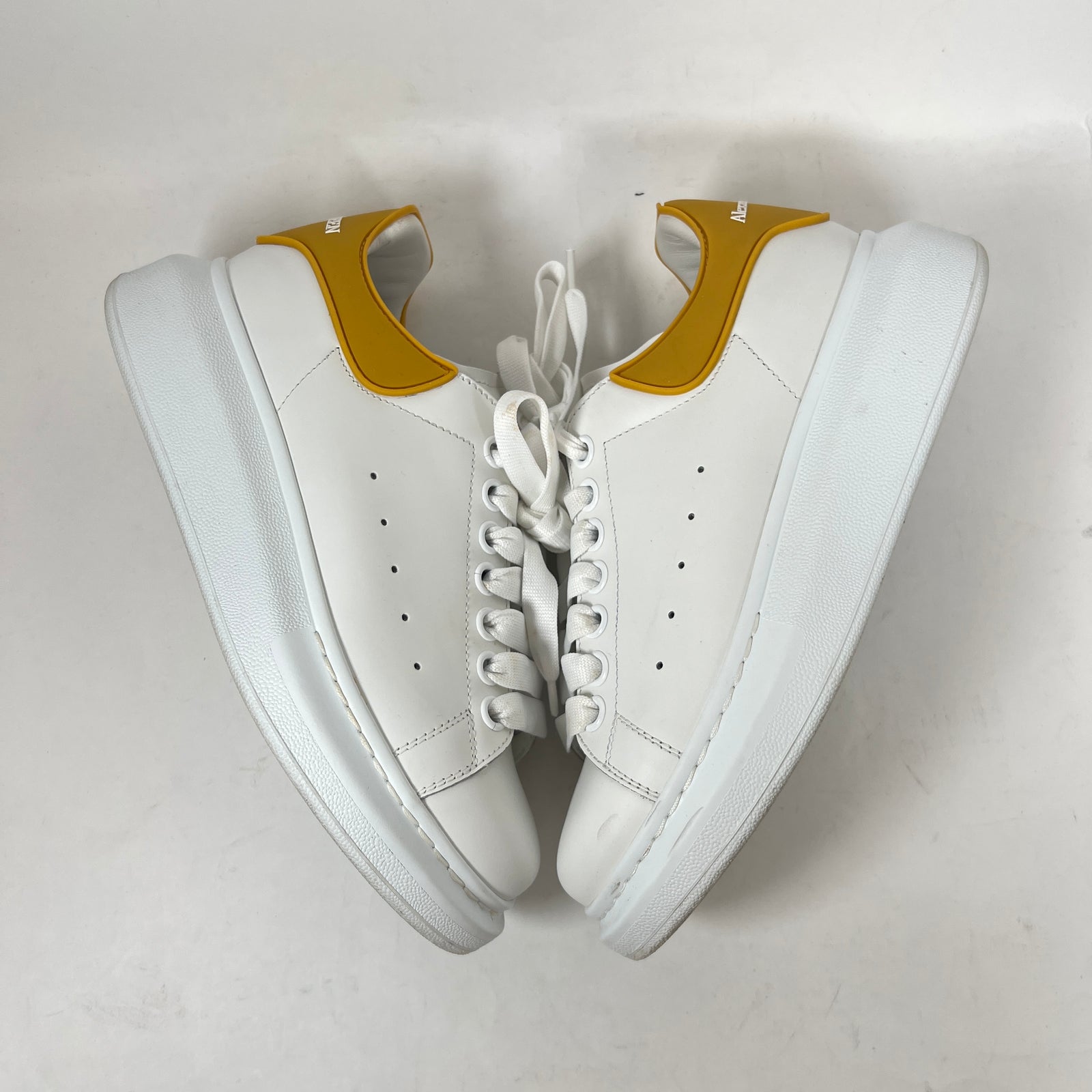 Alexander McQueen White/Yellow Sneaker Size 37