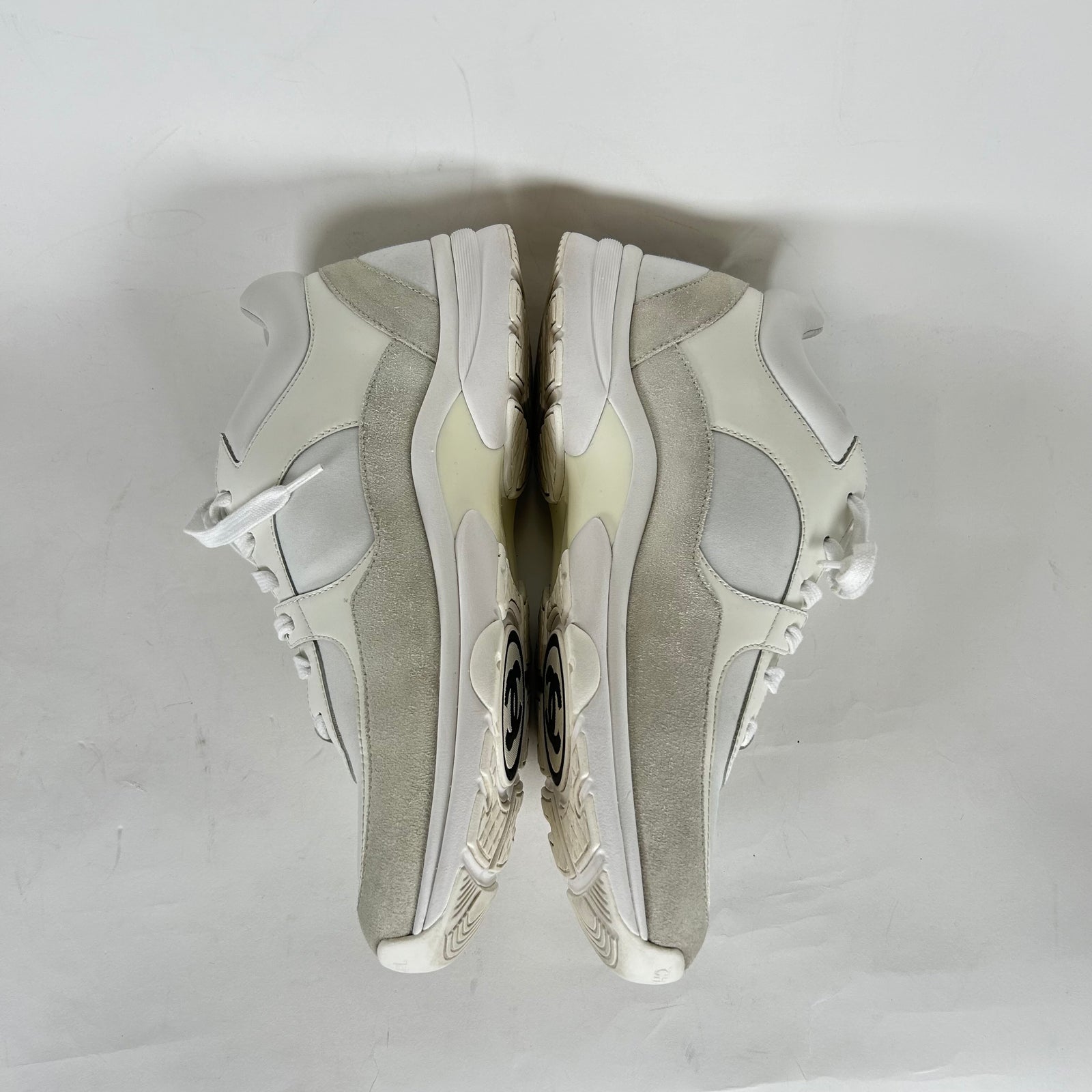Chanel White Tennis Trainers Size 42