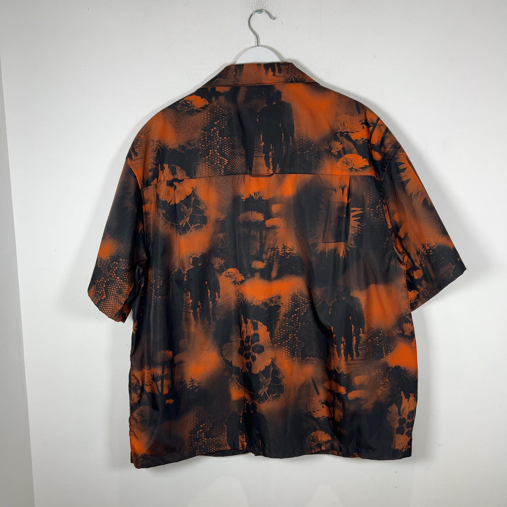 Prada Floral Print Re-Nylon Button-Up Shirt