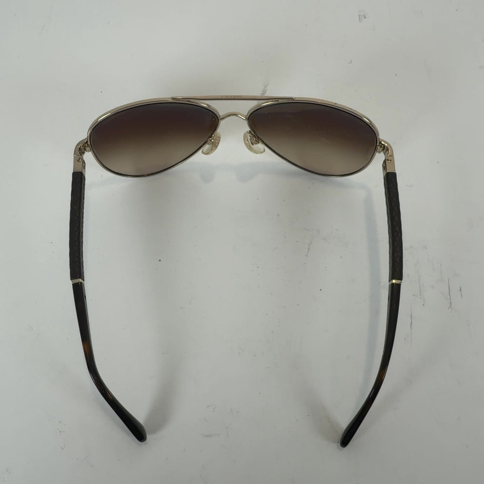 Chanel Lambskin Quilted CC Aviator Sunglasses