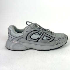 Dior B30 Grey Mesh Microfiber Low-Top Sneakers