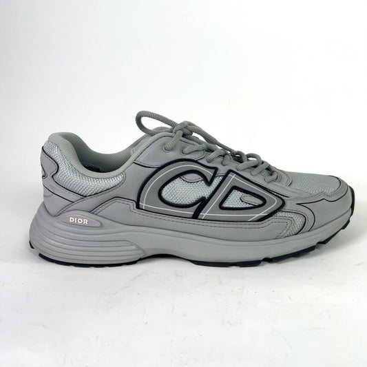 Dior B30 Grey Mesh Microfiber Low-Top Sneakers