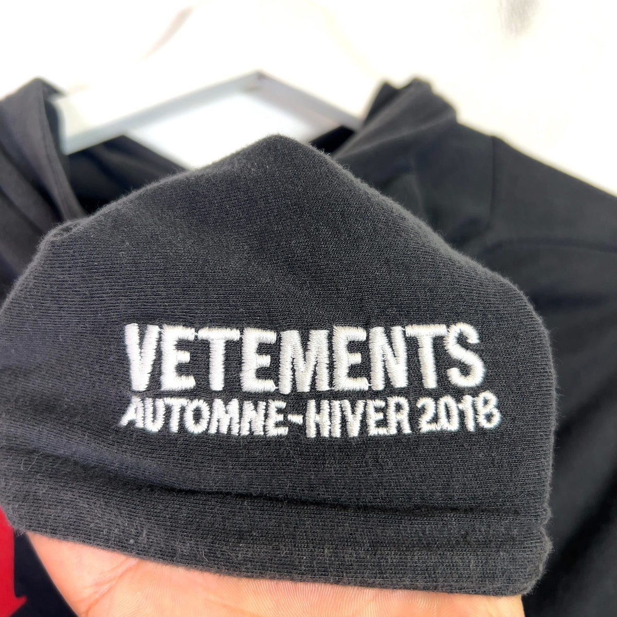 Vetements FW18 Metal Tour Hooded Longsleeve