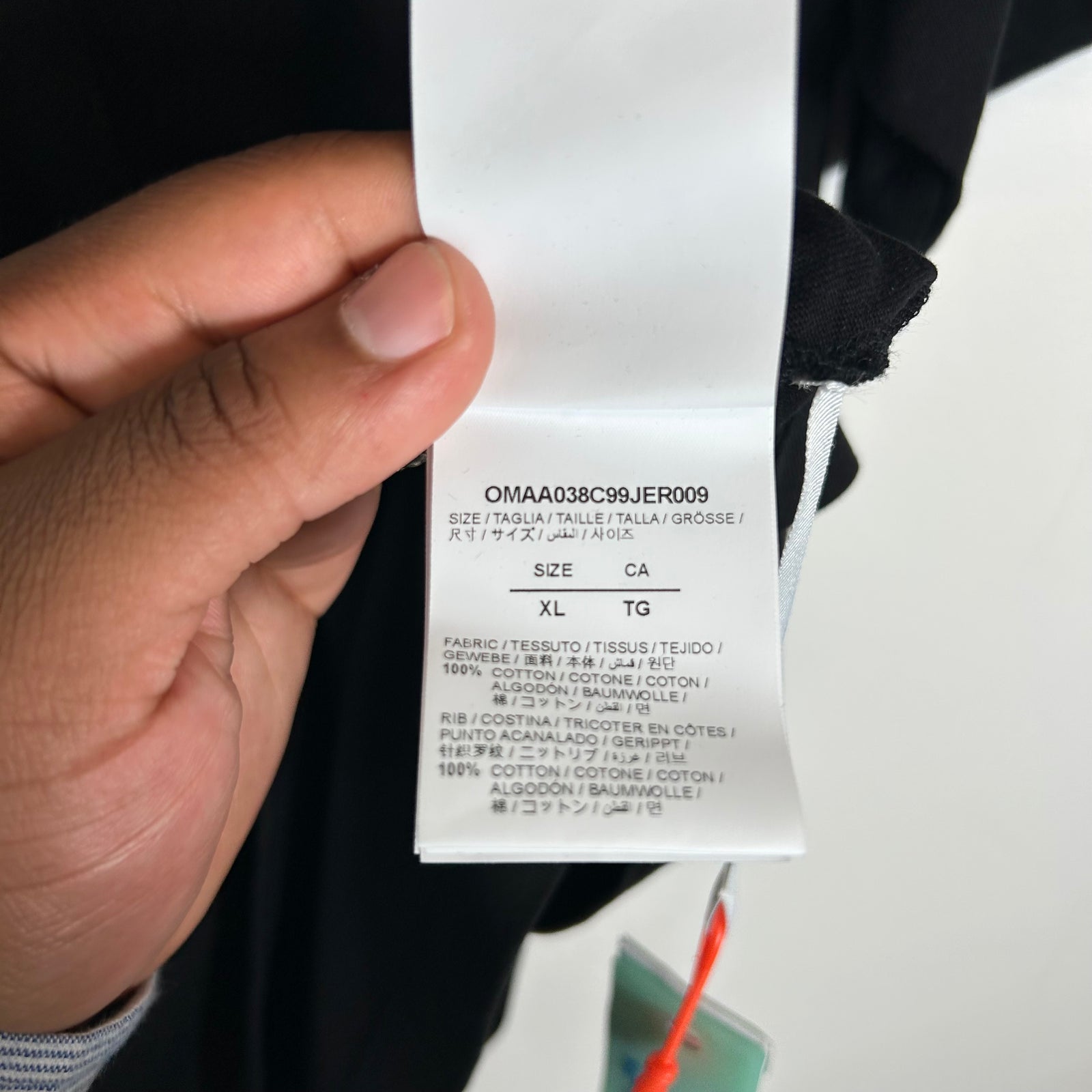 Off-White Black Caravaggio Deposition T-Shirt Size XL