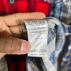 Needles Rebuild 7 Cuts Wide Flannel Shirt Size XL