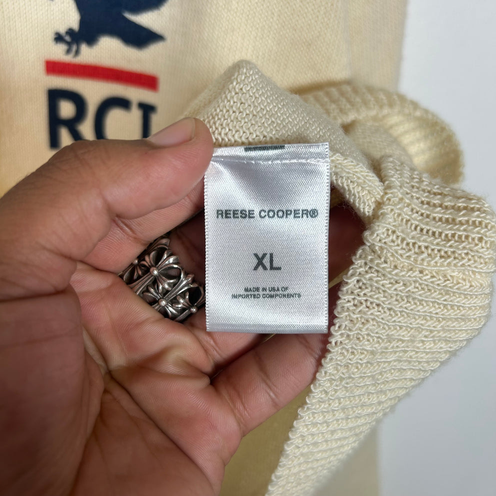 Reese Cooper Cream RCI Sweater Size XL