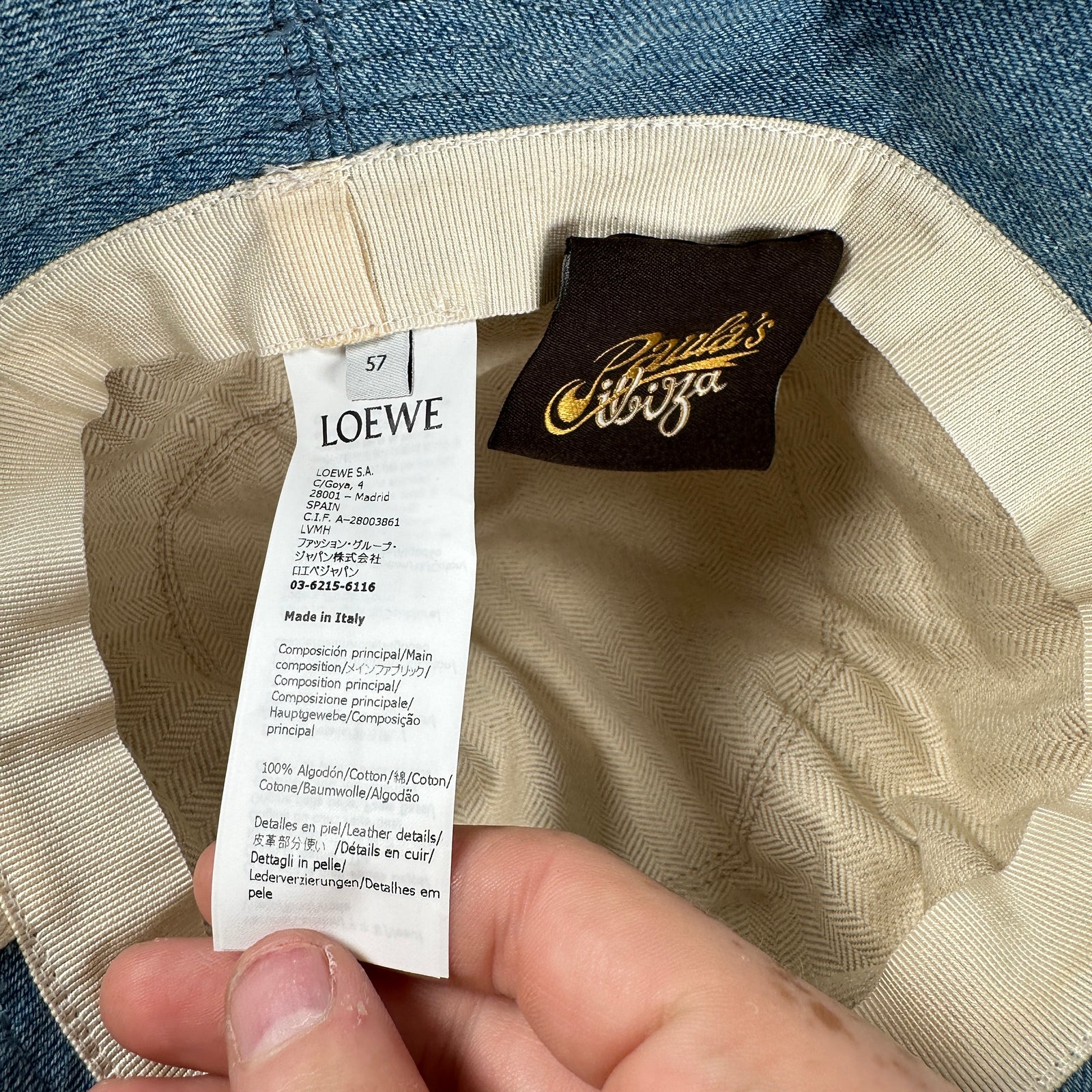 Loewe Denim Fisherman Bucket Hat