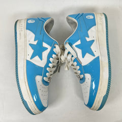 Bape Light Blue Patent Leather Bapesta Sneaker Size 9.5
