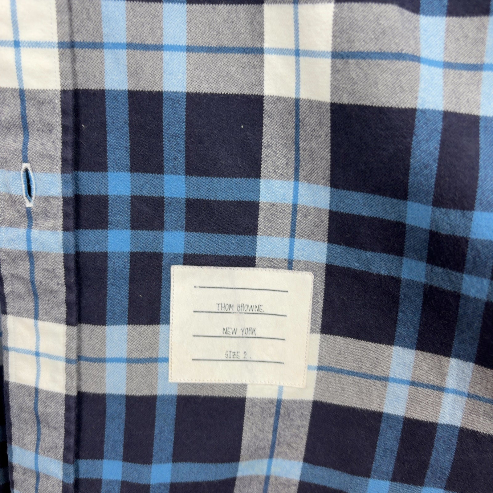 Thom Browne Plaid Button-Up Shirt