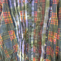 Needles Tye Dye Rebuild Flannel Shirt Size L