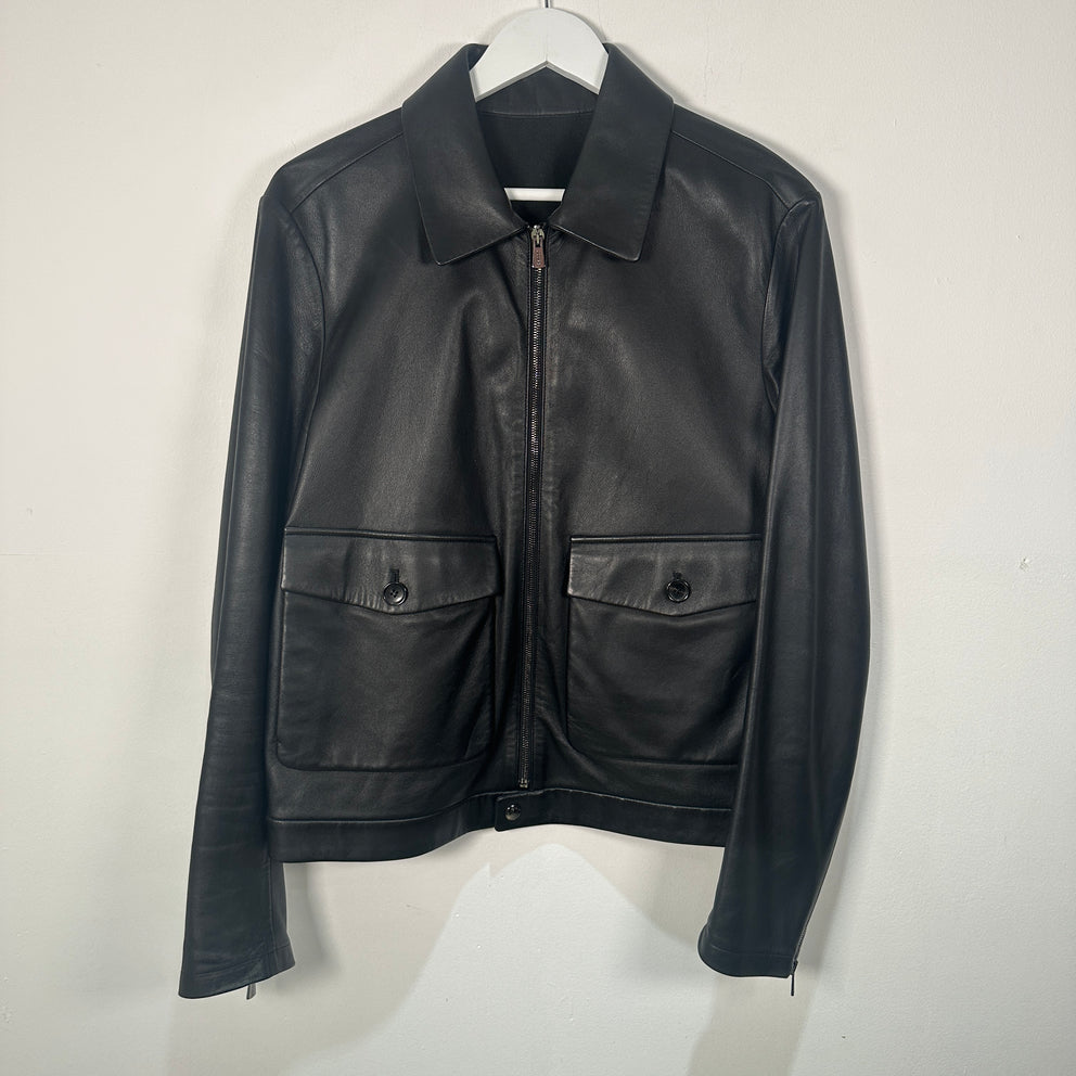 Bally Lamb Leather Jacket Size S
