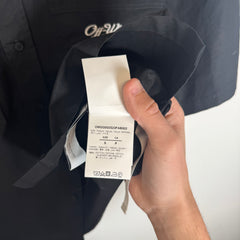 Off-White Black Wave Off Button-Up Shirt Size S