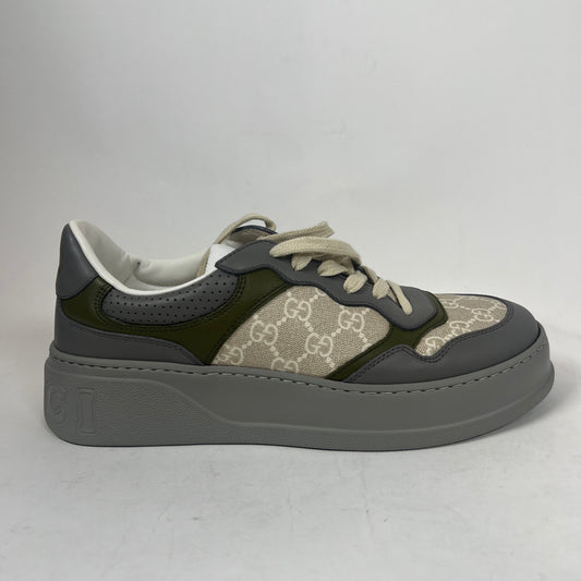 Gucci Grey/Green GG Chunky Sneaker Size GG 8