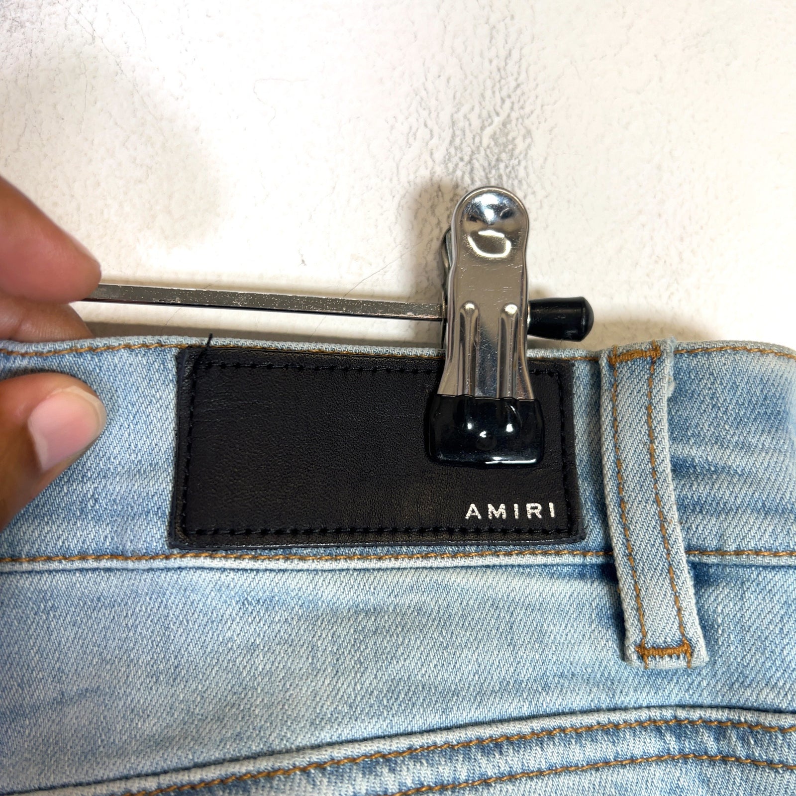 Amiri MX1 Zebra Patch Jeans