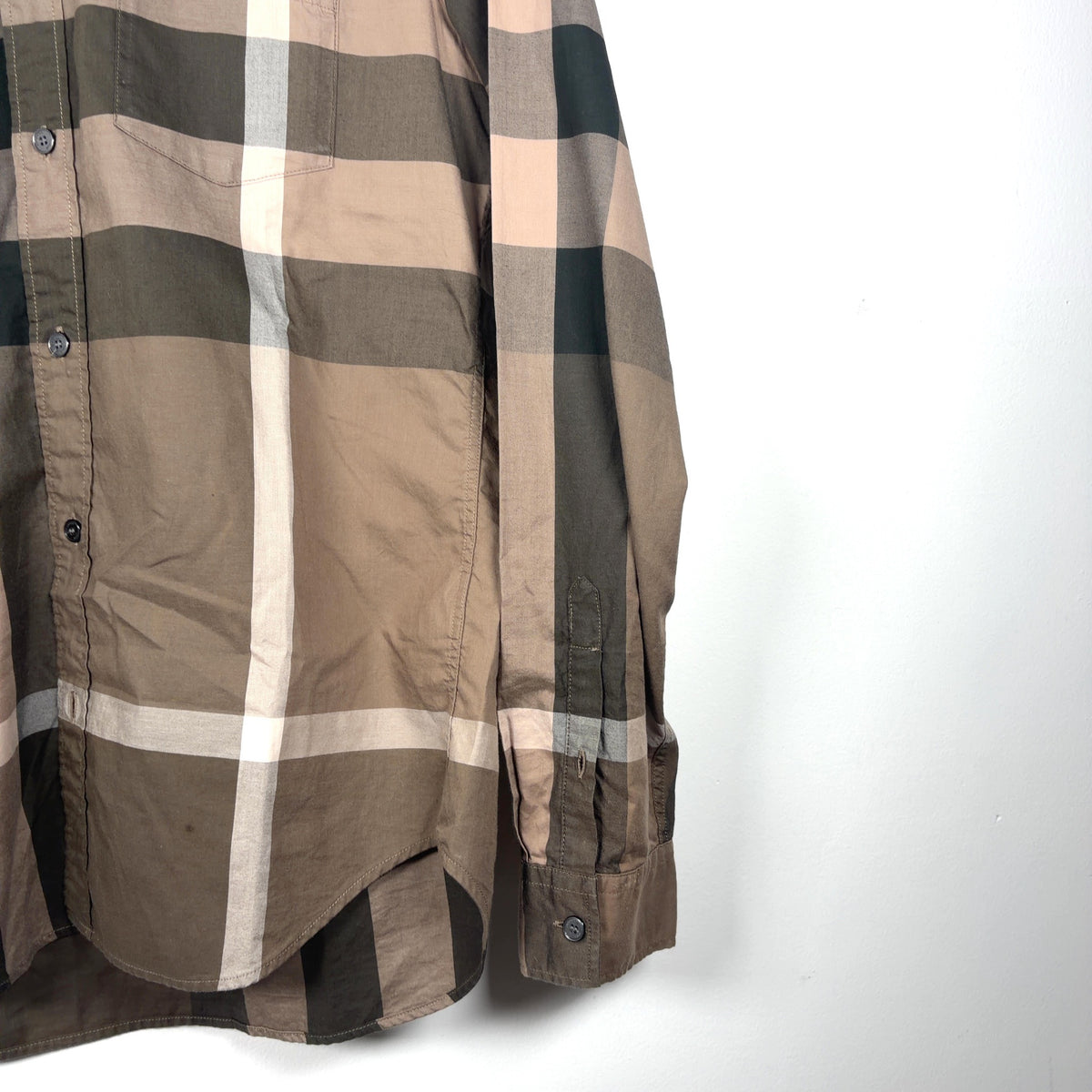 Burberry Big Plaid Button-Up Shirt